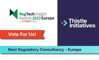 Thistle Initiatives has been shortlisted in the 2022 RegTech Insight Awards